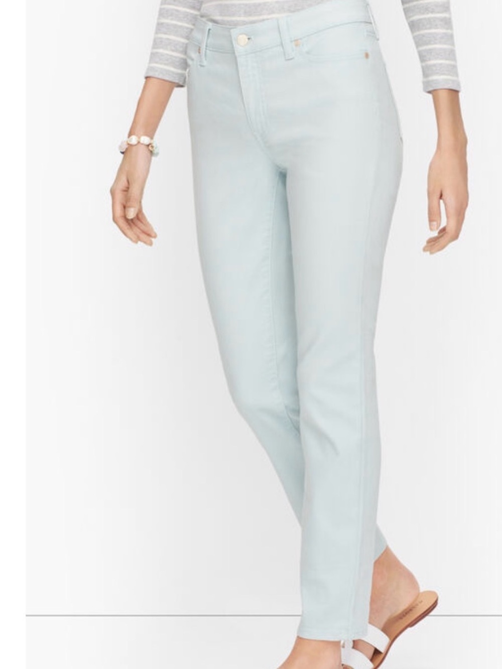 Talbots Light Blue Women's Slim Straight Jeans- brand new